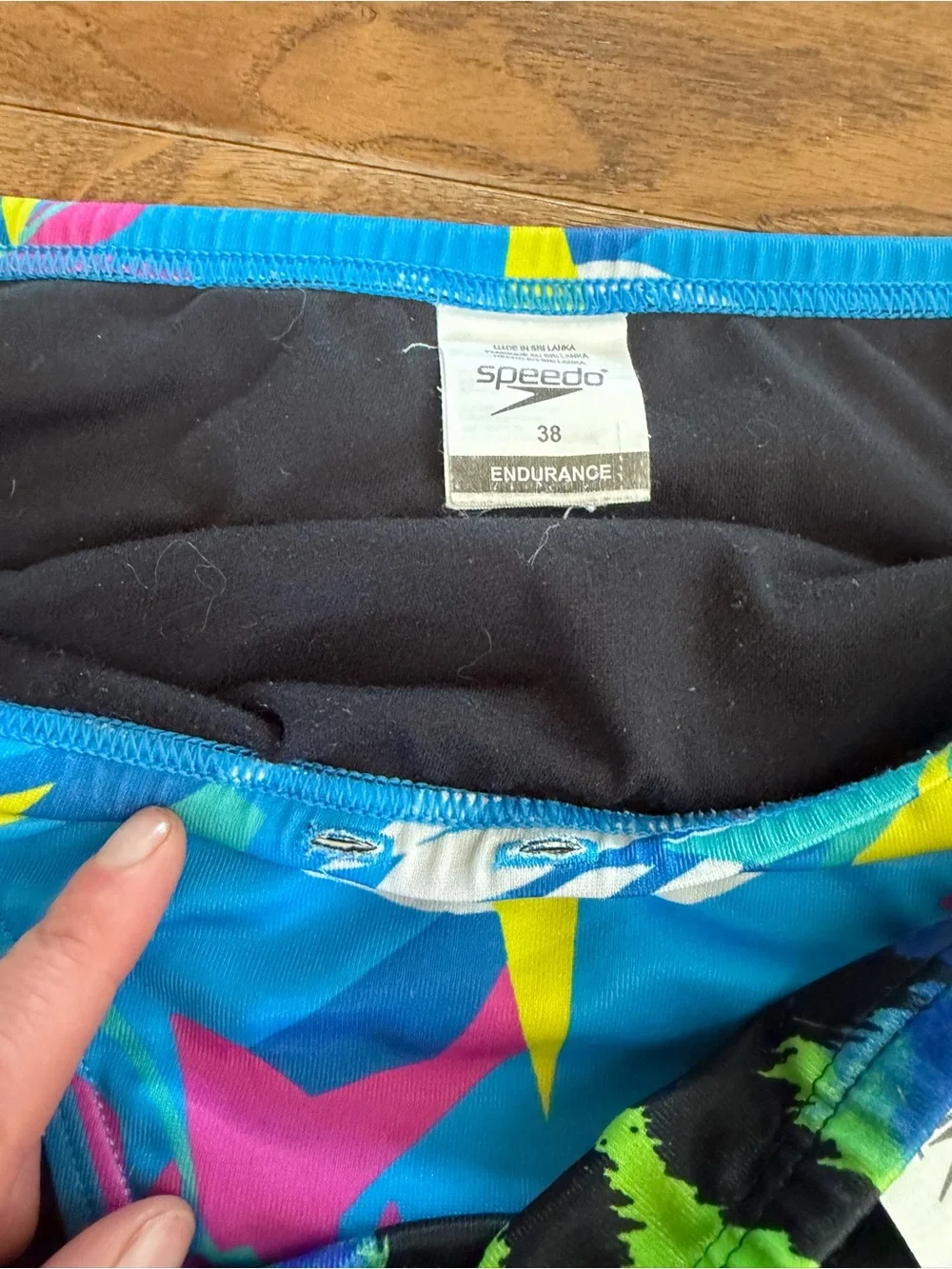 Speedo  Endurance Men’s 3-Pack Swim Speedos - Black, Blue & Multi Colorful 38